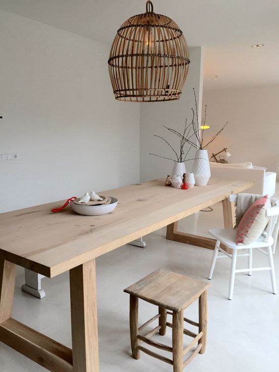 ART3046 Doğal Ahşap Masa