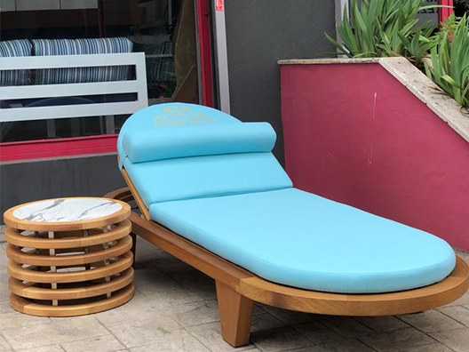 ART798 Iroko Oval Şezlong