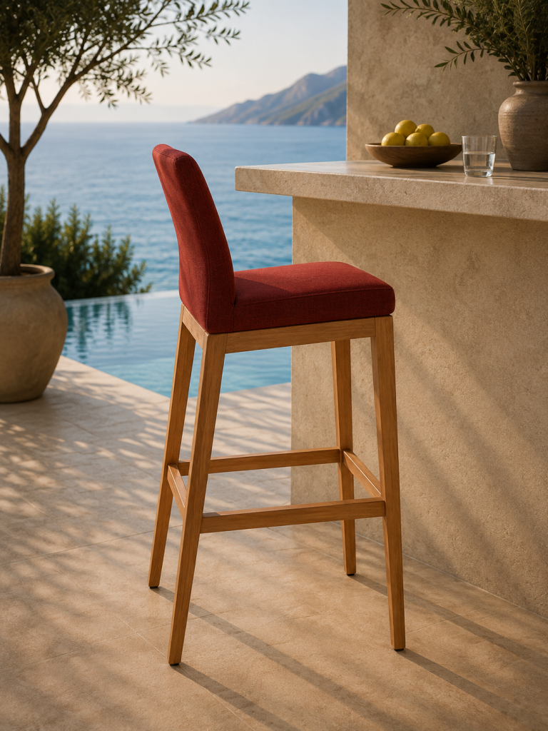 ART807 Ahşap Bar Sandalyesi