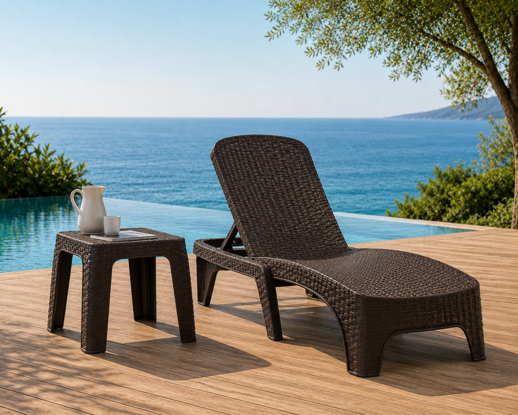 ART030 PVC Rattan Şezlong