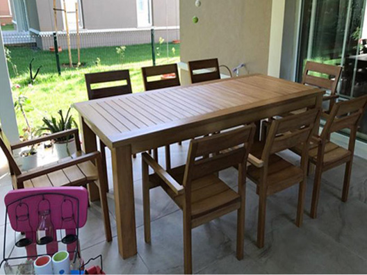 ART452 İroko Masa Takımı